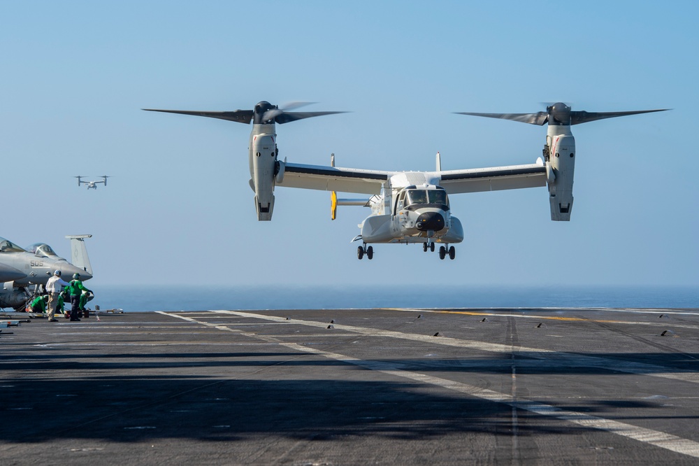 Osprey Operations Onboard USS Carl Vinson