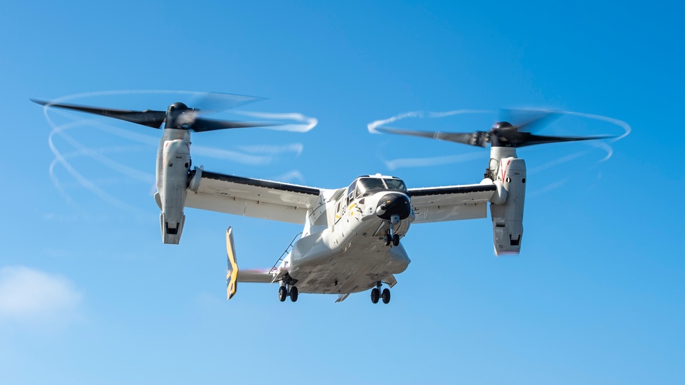 Osprey Operations Onboard USS Carl Vinson