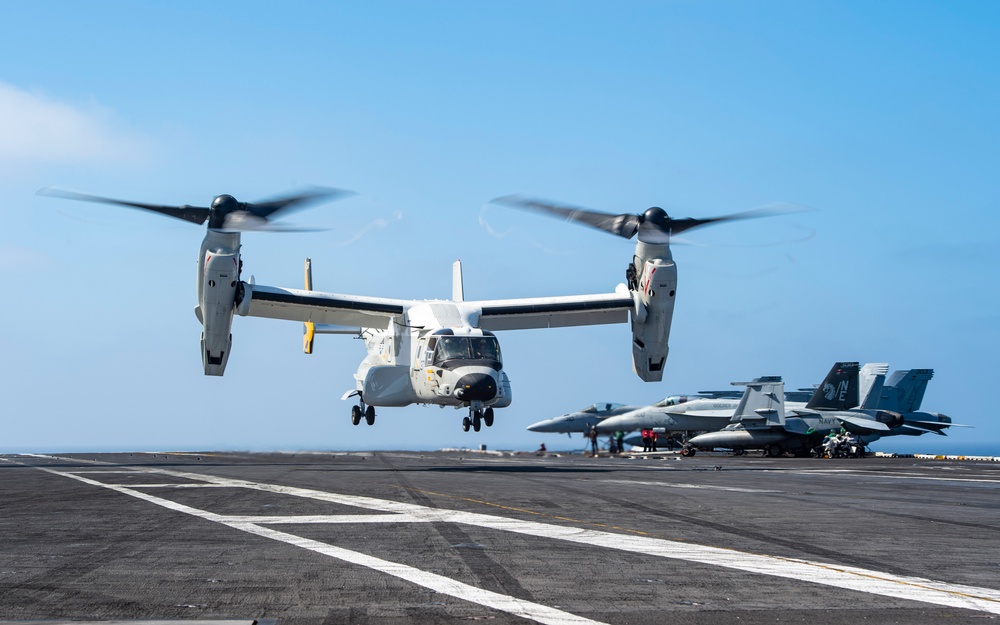 Osprey Operations Onboard USS Carl Vinson