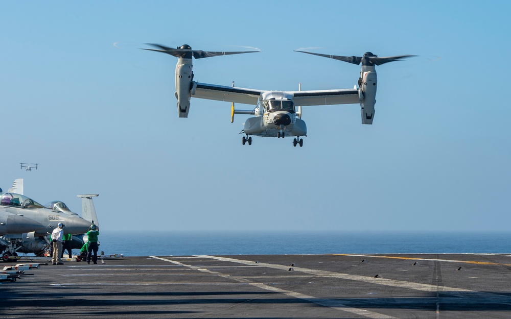 Osprey Operations Onboard USS Carl Vinson