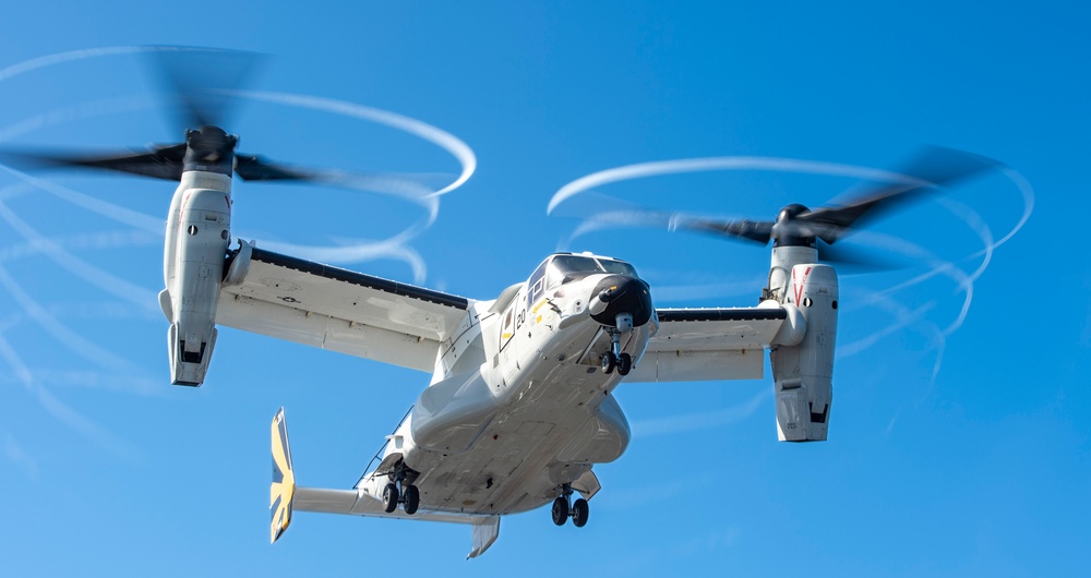 Osprey Operations Onboard USS Carl Vinson