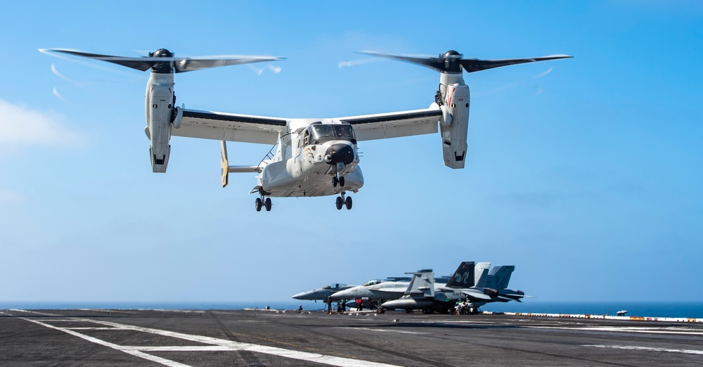 Osprey Operations Onboard USS Carl Vinson