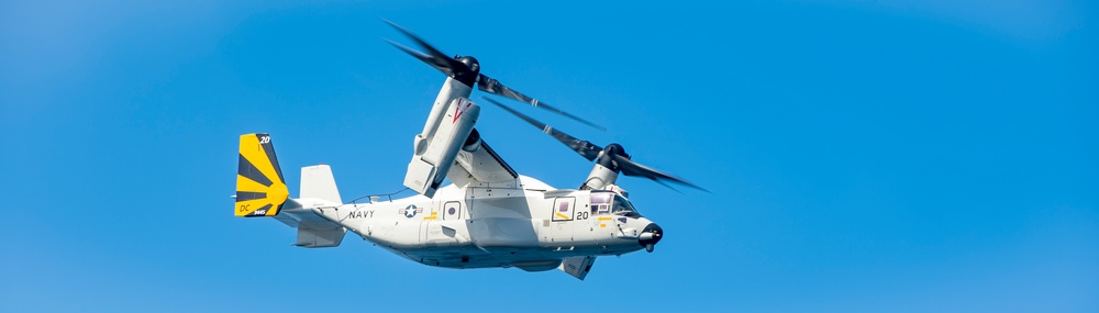 Osprey Operations Onboard USS Carl Vinson