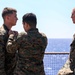 24th MEU (SOC) Awards Sailors Aboard the USS Oak Hill (LSD 51)