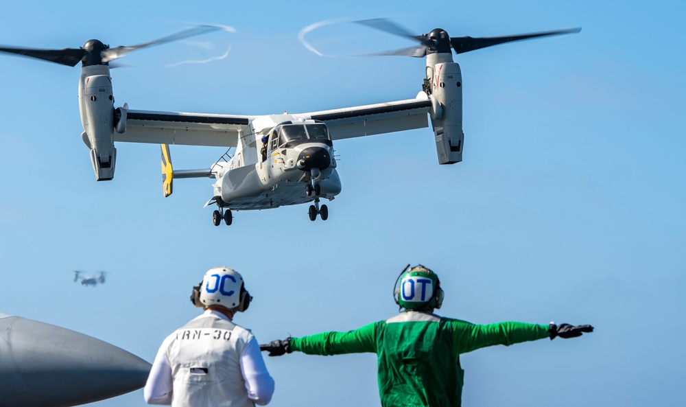 Osprey Operations Onboard USS Carl Vinson