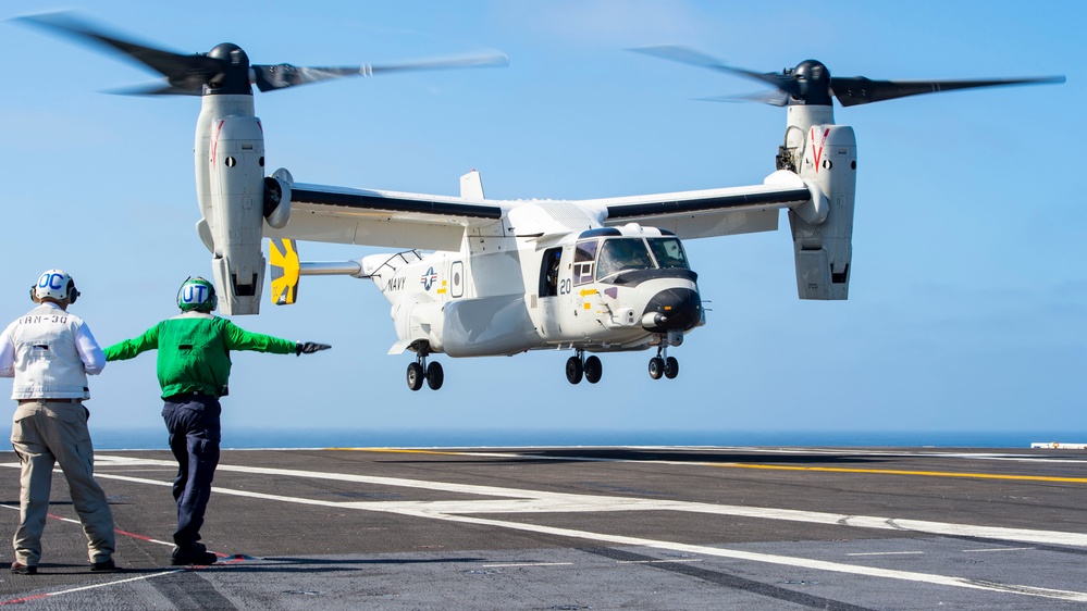 Osprey Operations Onboard USS Carl Vinson