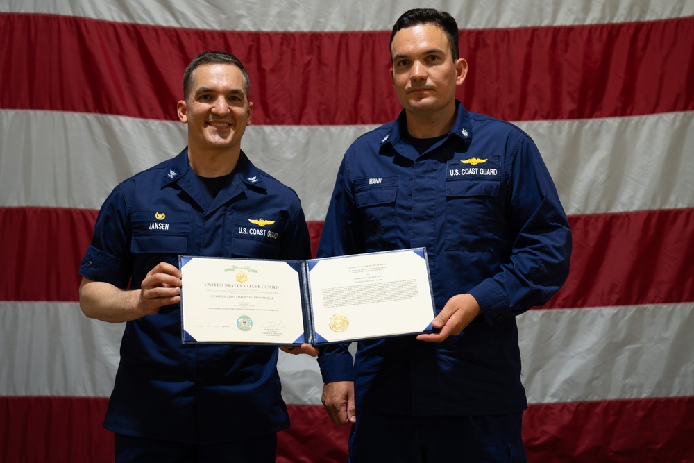 Base Seattle, 13th District members recognized for exemplary service during Sitka MH-60 mishap