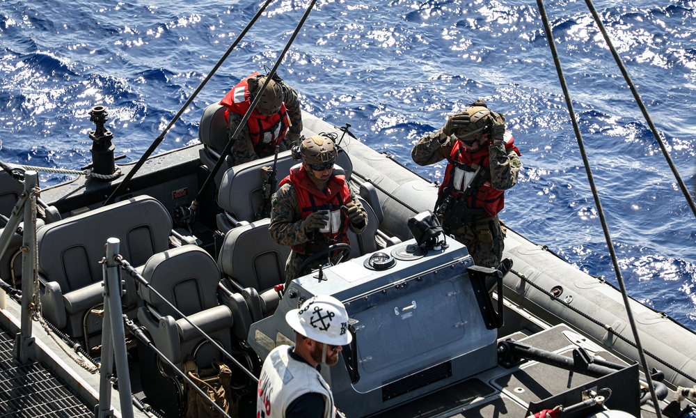 BLT 1/8, 24th MEU (SOC) Small Boat Operations from USS Oak Hill (LSD 51)