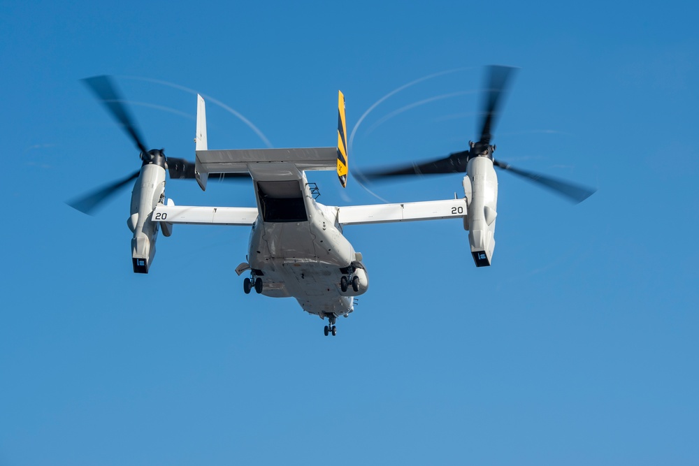 Osprey Operations Onboard USS Carl Vinson