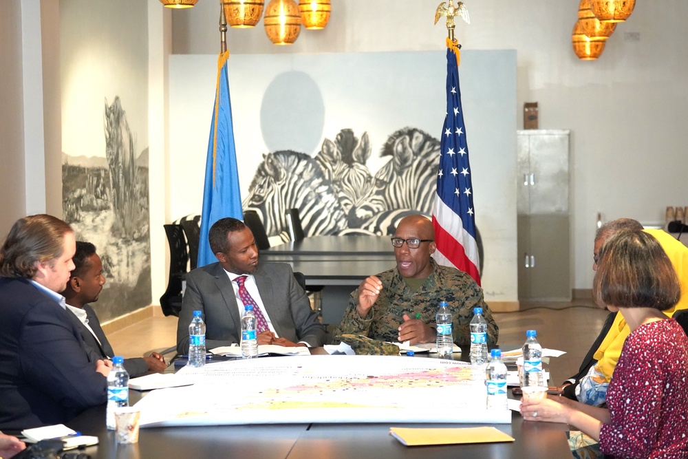 U.S. Marine Corps Gen. Michael Langley Strengthens U.S.-Somalia Partnership in Mogadishu