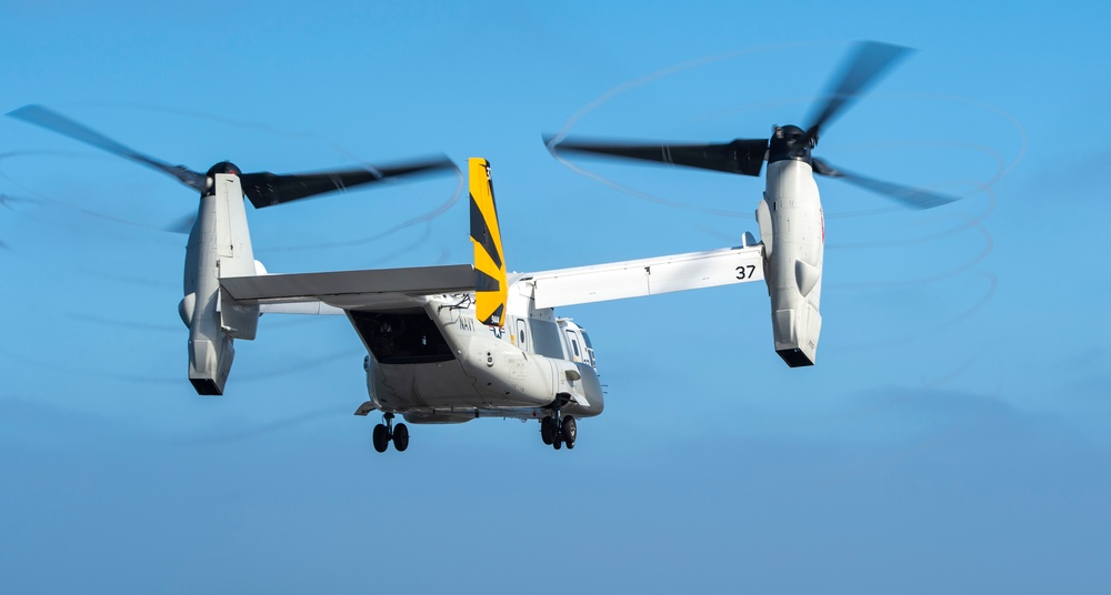 Osprey Operations Onboard USS Carl Vinson