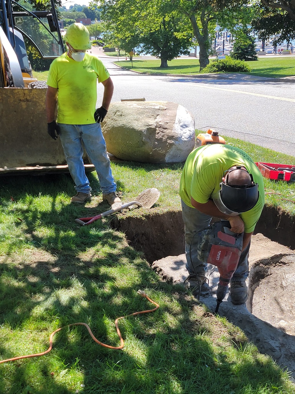 Naval Station Newport Digs Up 100-Year-Old Time Capsule