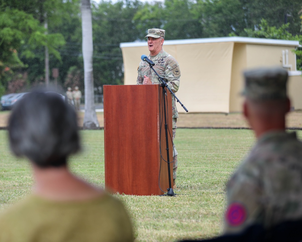 9th Mission Support Command conducts a Change of Command Ceremony