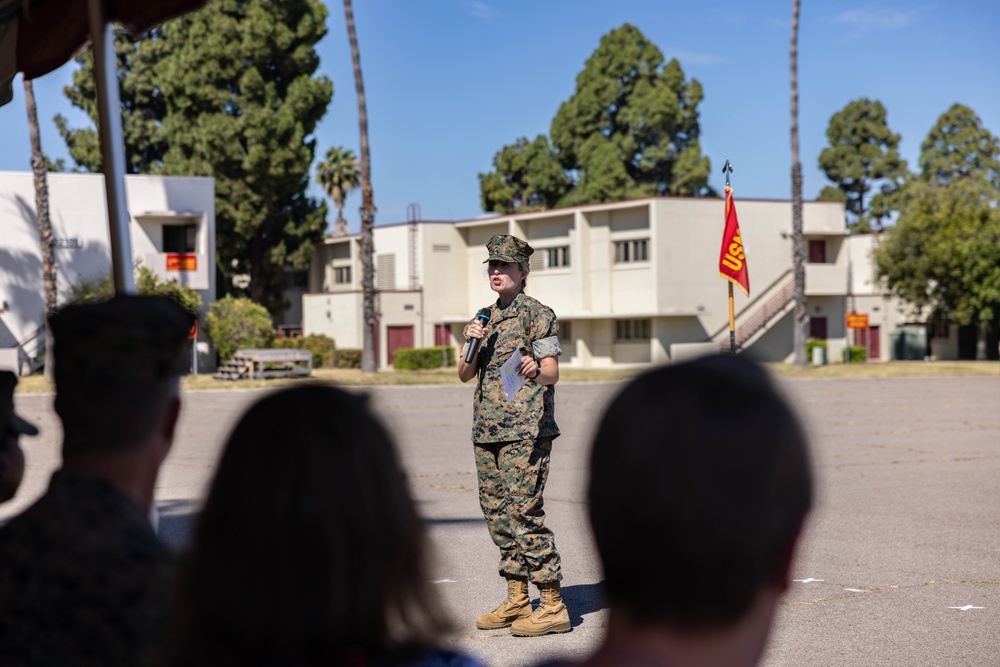 Fair Winds and Following Seas: 1st Supply Bn CoC Ceremony