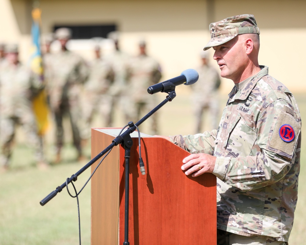 9th Mission Support Command conducts a Change of Command Ceremony