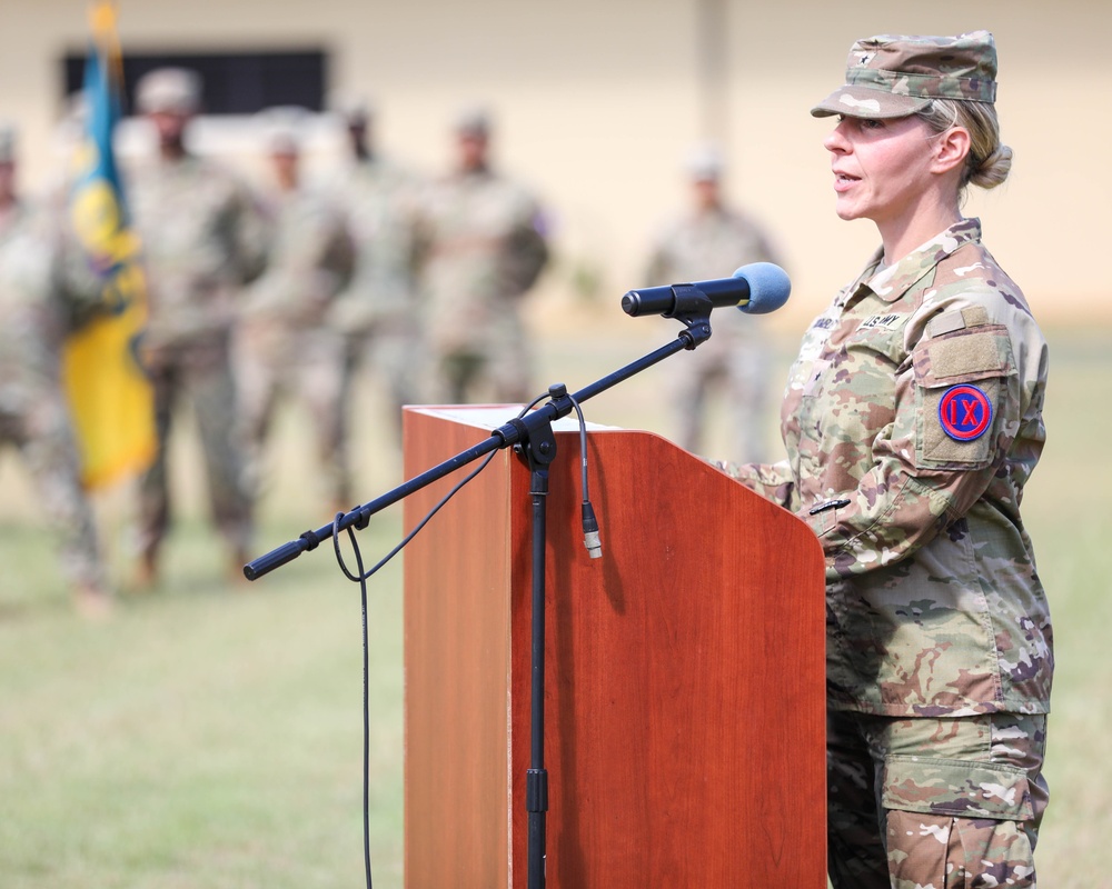 9th Mission Support Command conducts a Change of Command Ceremony