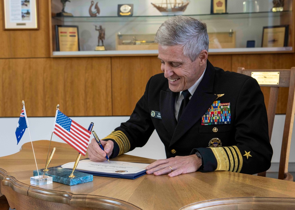 Adm. Steve Koehler visit to Canberra, Australia