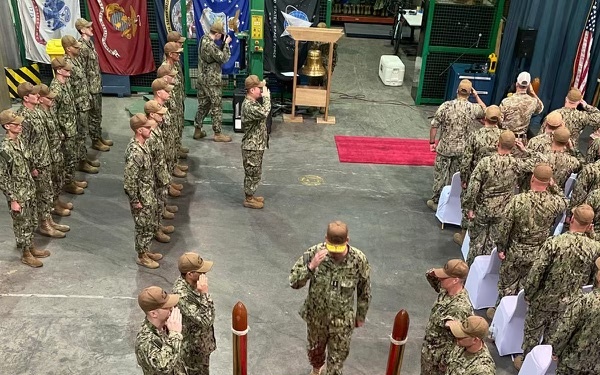 US Coast Guard Patrol Forces Southwest Asia holds change-of-command ceremony