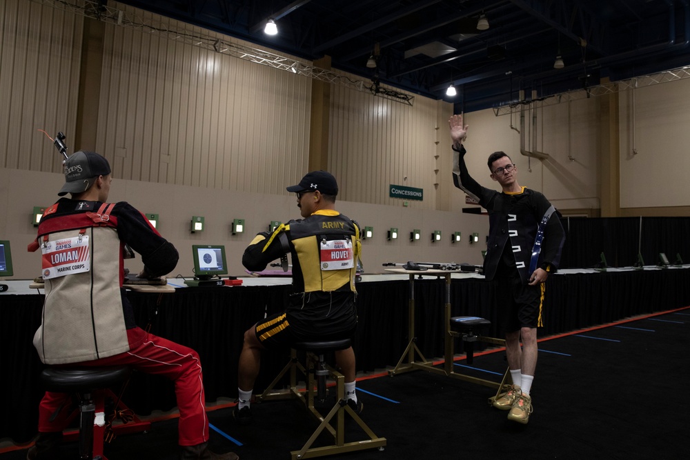 Finals of the Precision Air Competition at the DoD Warrior Games 2024