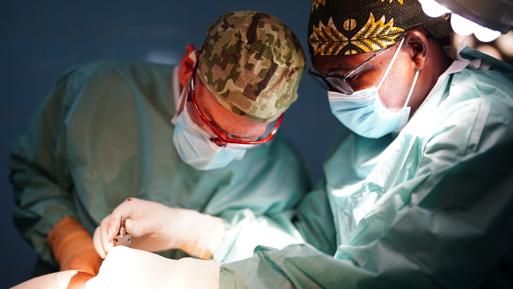 American and Chadian military general surgeons work together during N'Djamena based medical exercise