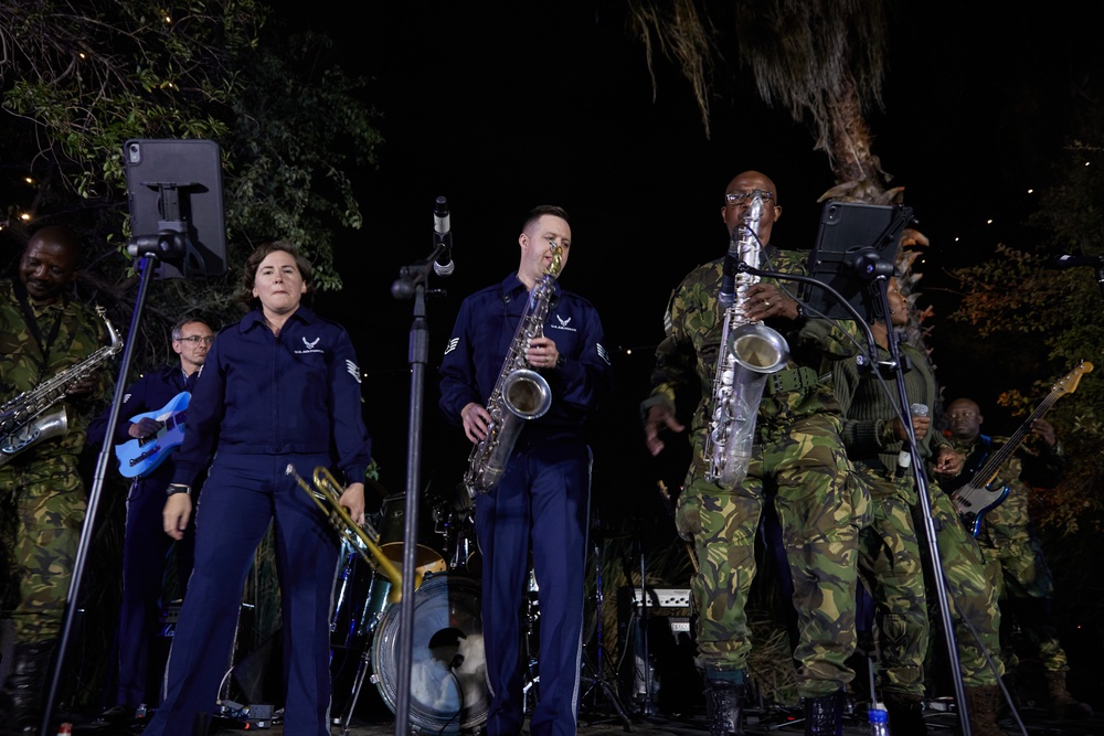 U.S. Air Forces Africa Band Performs with Botswana Defence Force Band