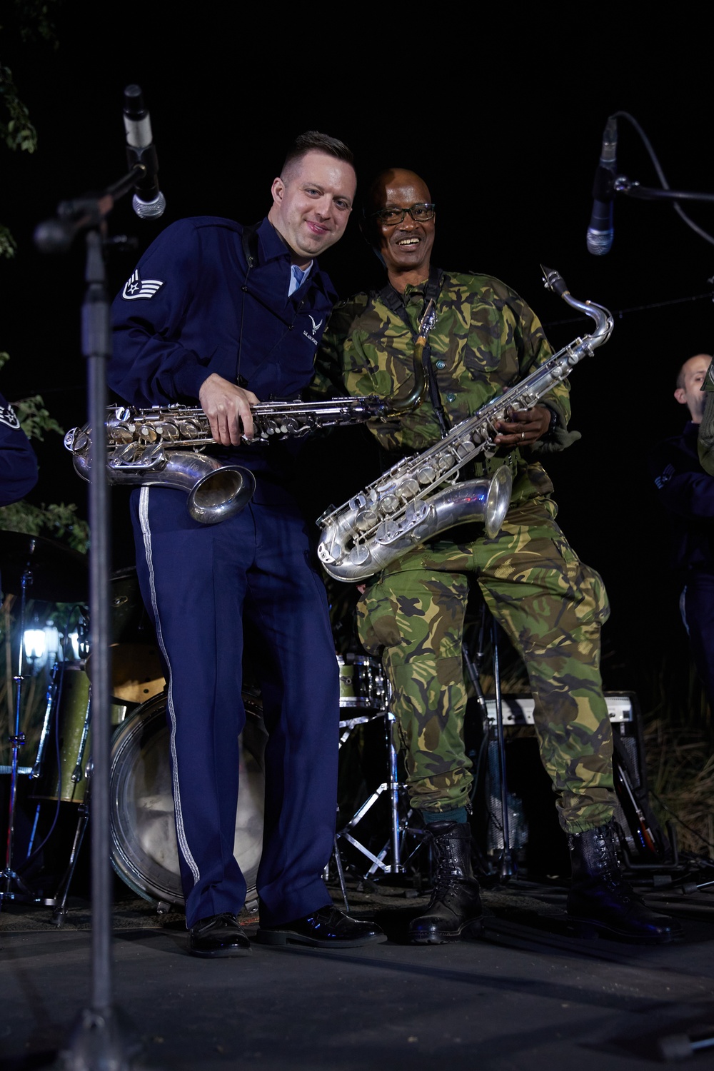 U.S. Air Forces Africa Band Performs with Botswana Defence Force Band