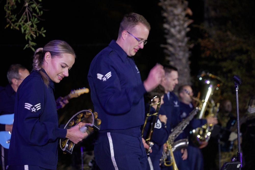 U.S. Air Forces Africa Band Performs with Botswana Defence Force Band