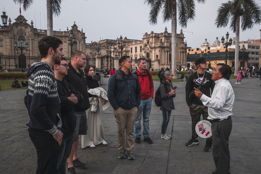 George Washington Carrier Strike Group Sailors tour Lima, Peru
