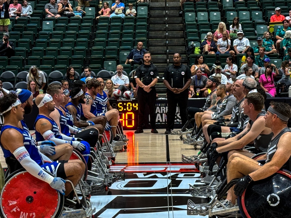 Teams Air Force and SOCOM Face Off at the 2024DoD Warrior Games Wheelchair Rugby Finals
