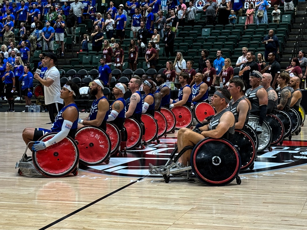 Teams Air Force and SOCOM Face Off at the 2024DoD Warrior Games Wheelchair Rugby Finals