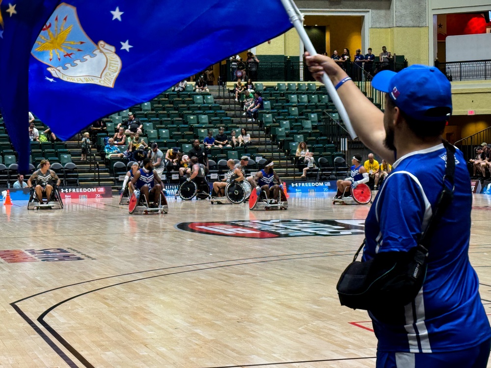 Teams Air Force and SOCOM Face Off at the 2024DoD Warrior Games Wheelchair Rugby Finals