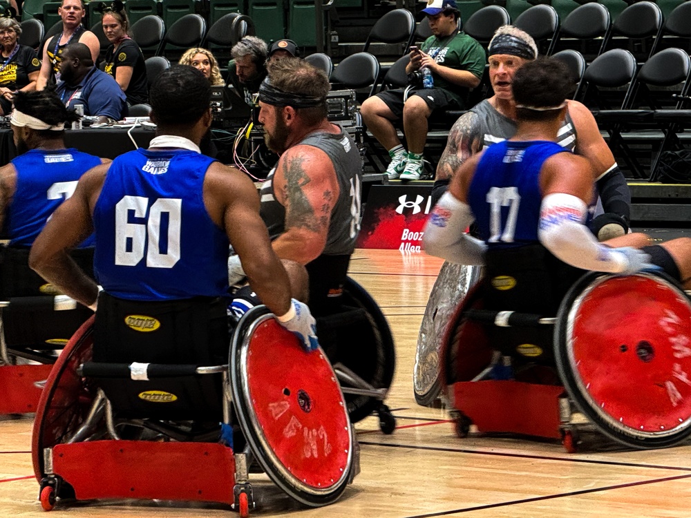 Teams Air Force and SOCOM Face Off at the 2024DoD Warrior Games Wheelchair Rugby Finals