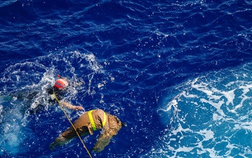 Man Overboard Drill onboard USS Curtis Wilbur (DDG 54)