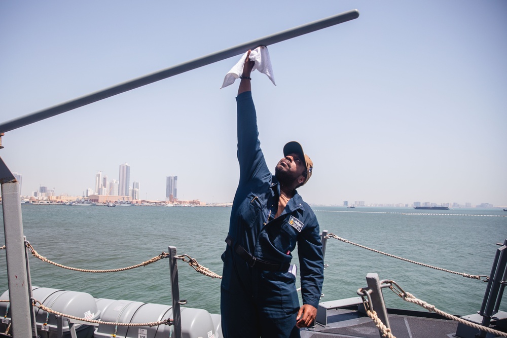 USS John S. McCain Conducts Routine Daily Operations while in Manama, Bahrain