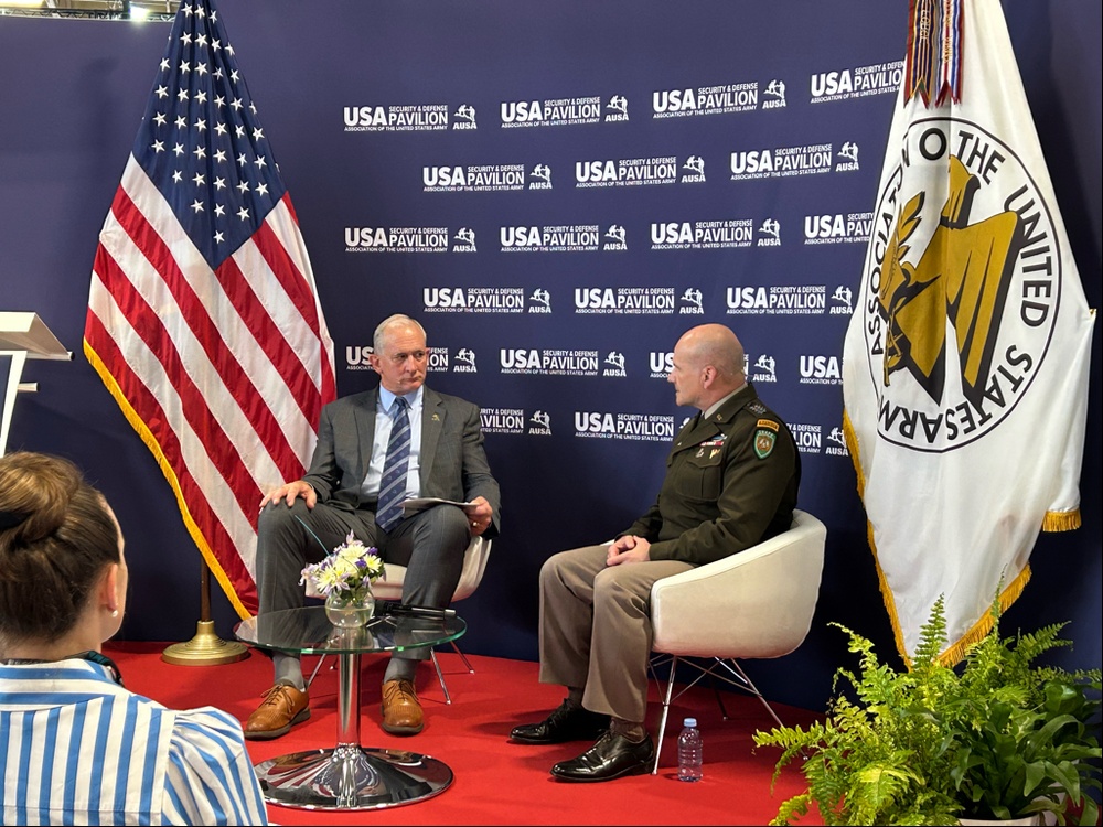 U.S. Army Gen. Christopher Cavoli speaks at EUROSATORY 2024