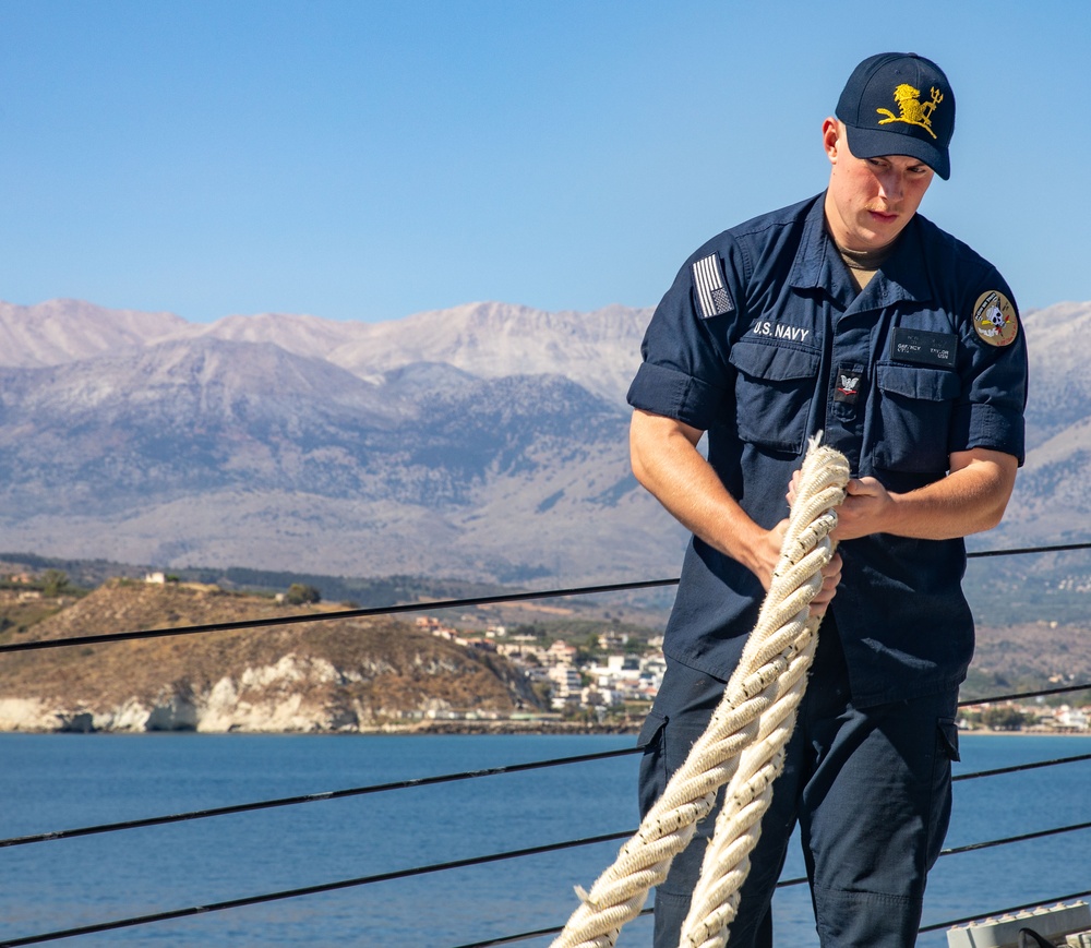 USS Gravely Arrives in Souda Bay