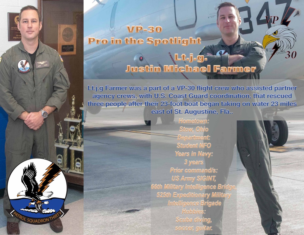 VP-30 Sailor in the Spotlight - Lt.j.g. Justin Farmer