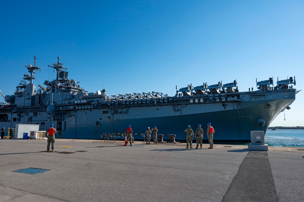 USS Wasp Arrives at NAVSTA Rota