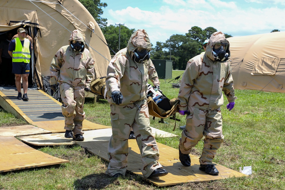 Army CBRN Company participate in an Interoperability Exercise