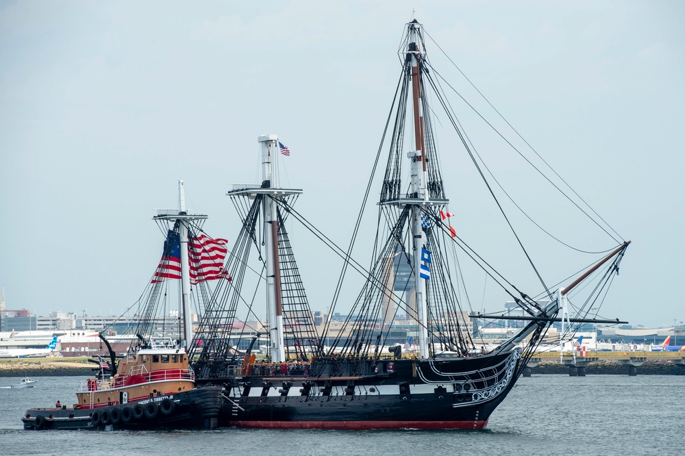 USS Constitution Goes Underway