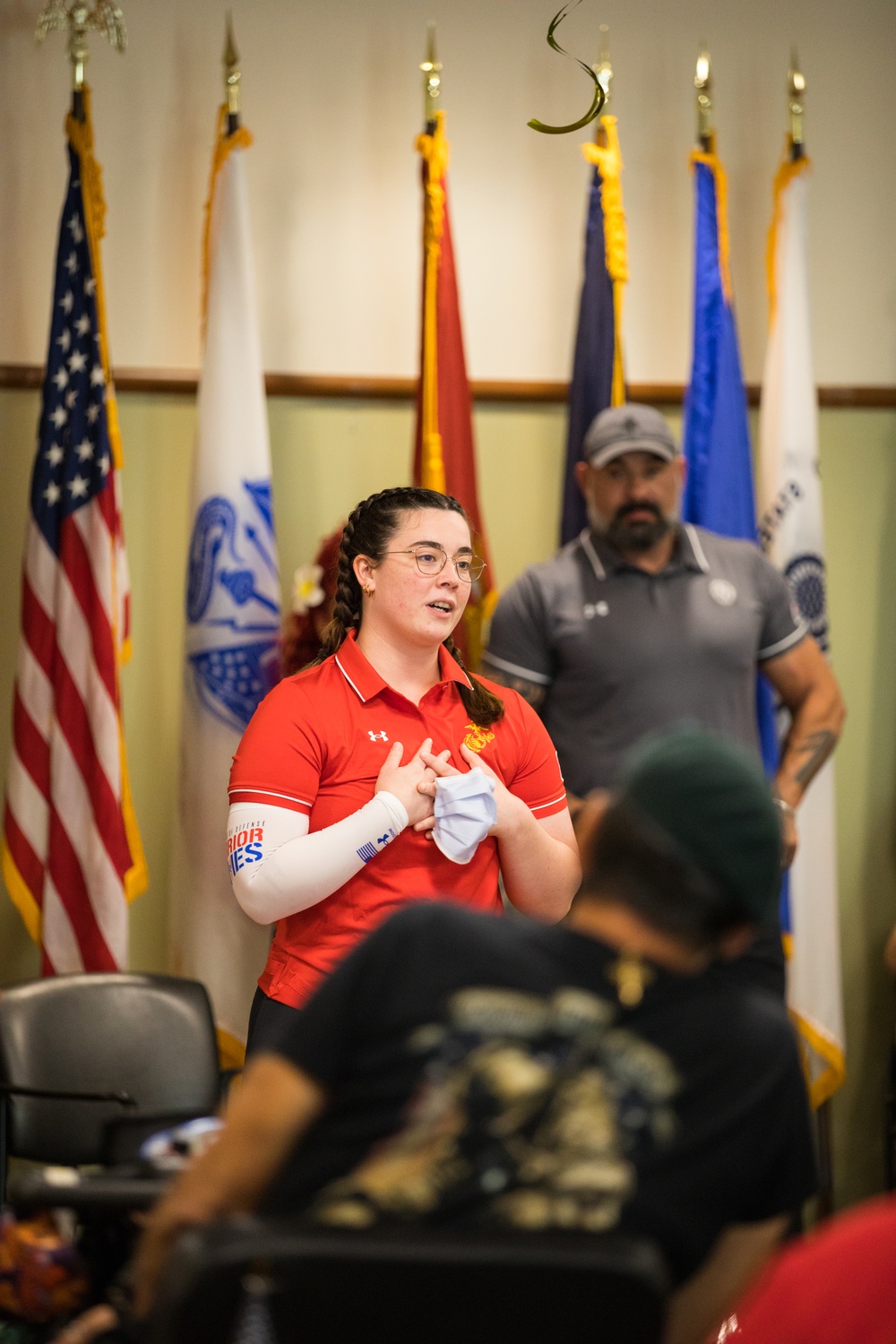 DoD Warrior Games Athletes Visit VA Community Living Center