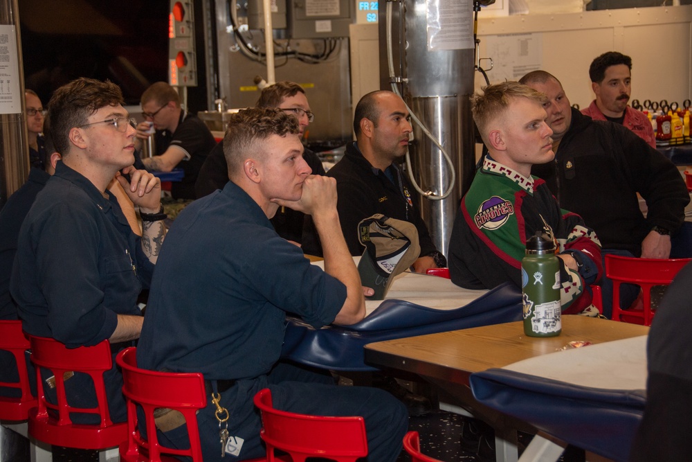 Sailors Participate in Safety Brief