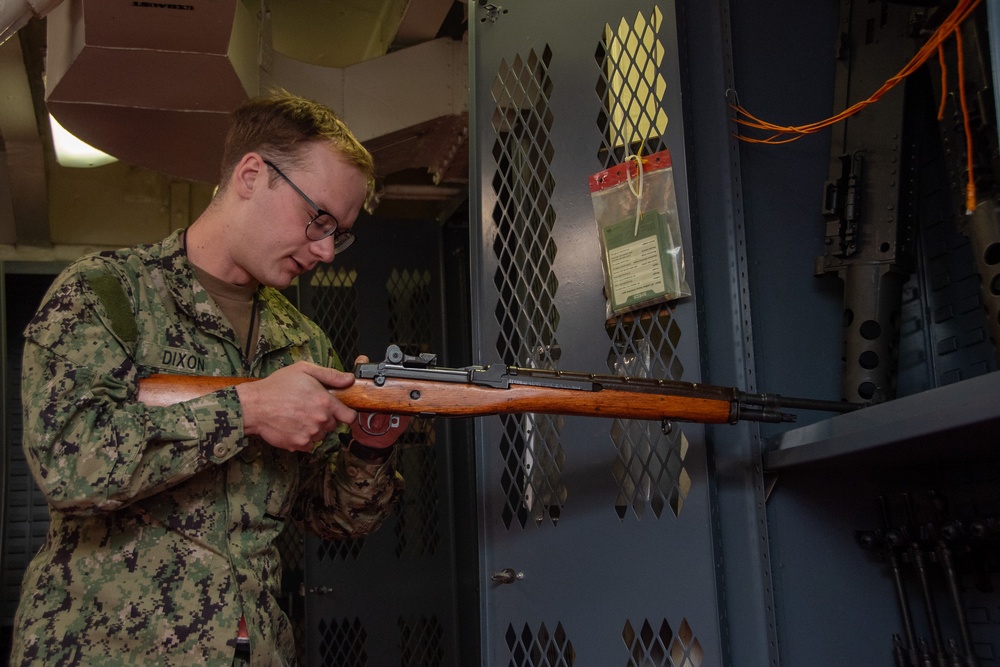 Sailor Verifies Rifles