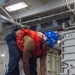 USS Ronald Reagan (CVN 76) conducts fueling-at-sea and replenishment-at-sea with USNS Rappahannock (T-AO 204) and USNS Cesar Chavez (T-AKE 14)