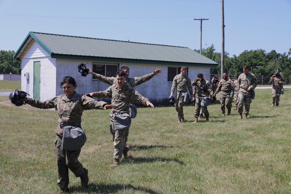 28th ECAB conduct gas chamber training