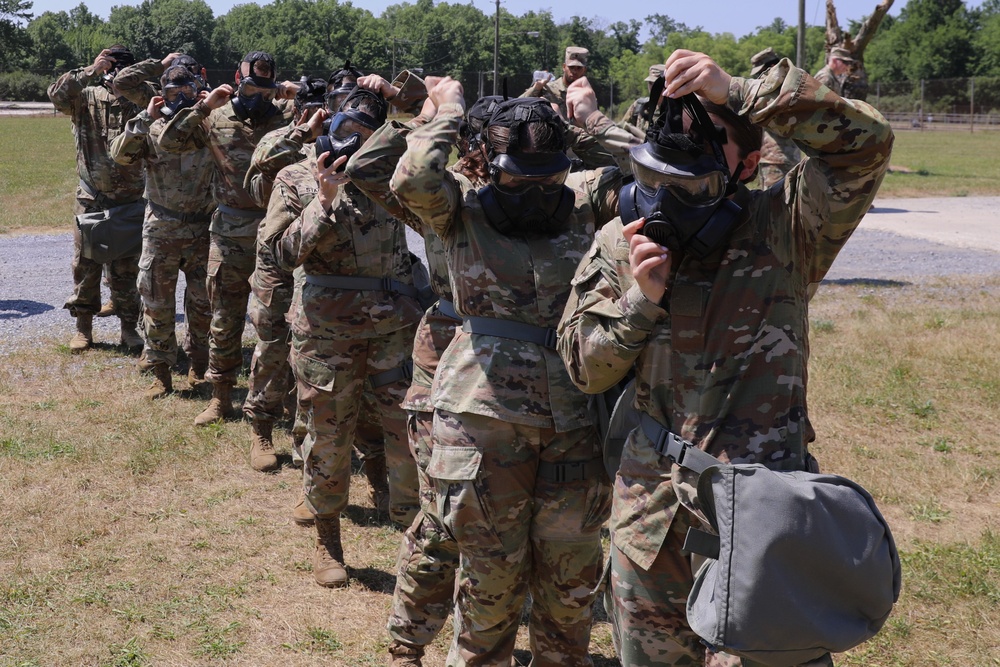 28th ECAB conduct gas chamber training