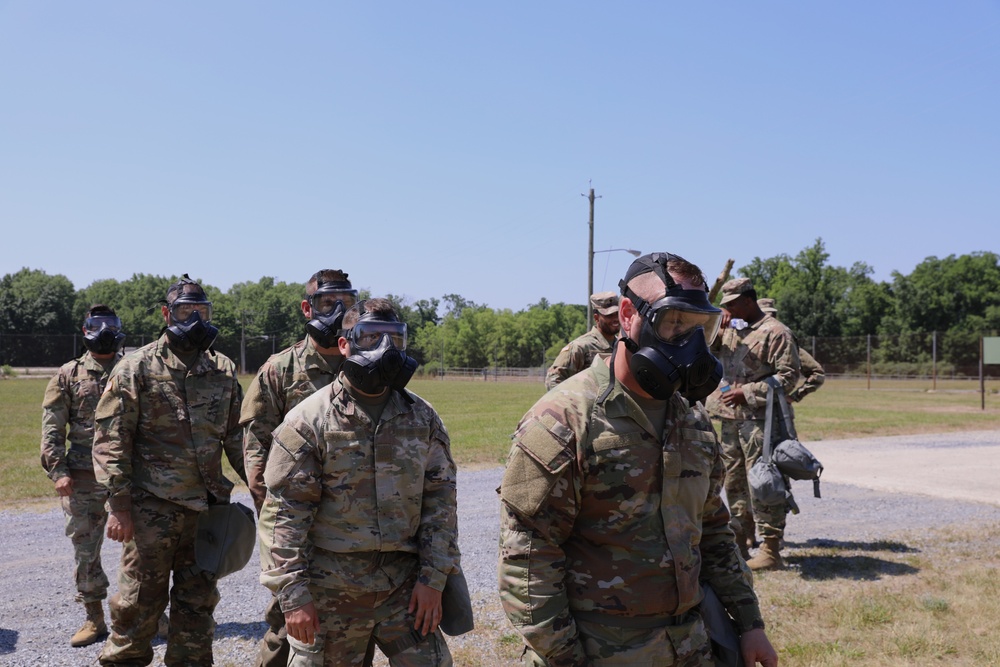 28th ECAB conduct gas chamber training