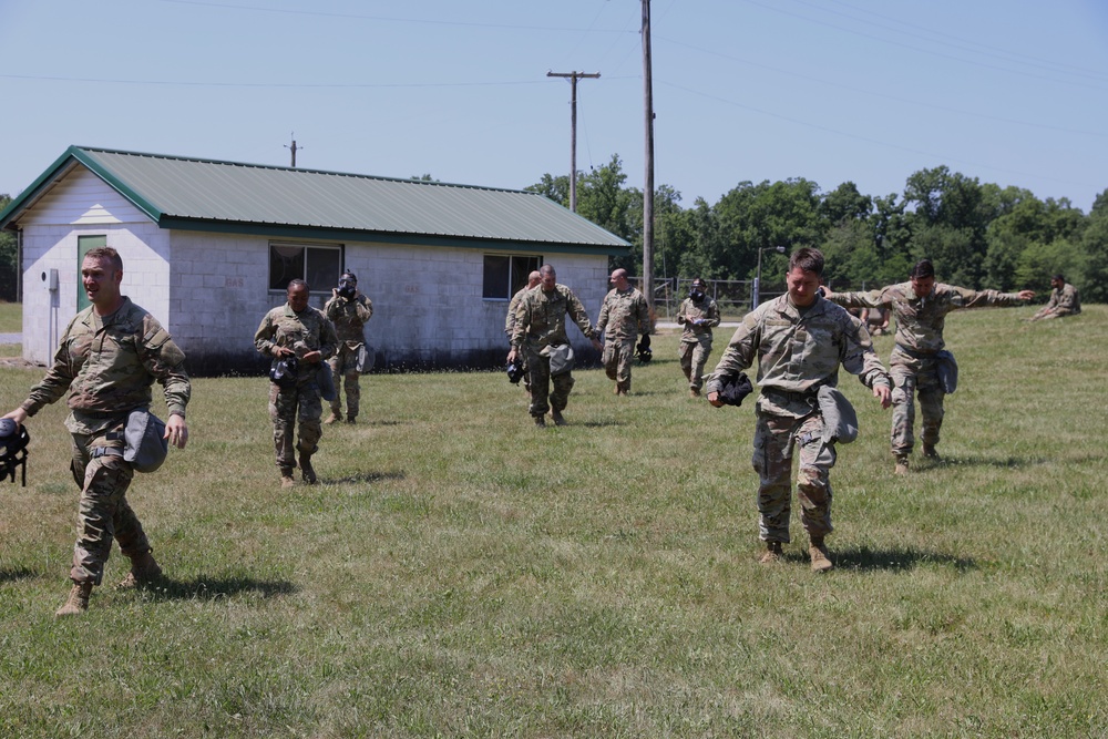 28th ECAB conduct gas chamber training