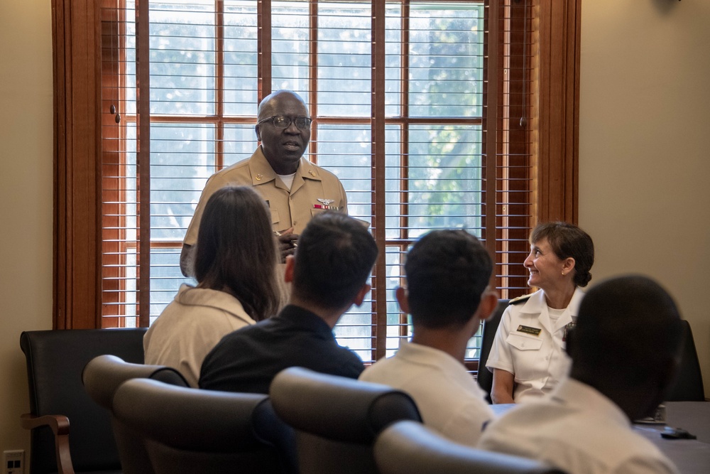 2024 USNA Superintendent Vice Adm. Davids Welcomes Incoming International Students