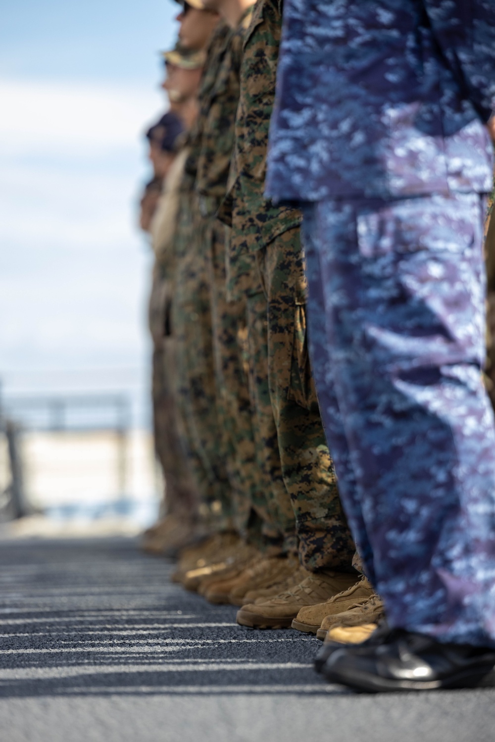 U.S. Marines embark on Japanese vessel during Marara 24